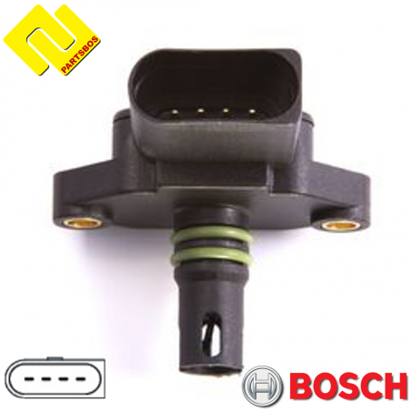 BOSCH F00099P402 Intake Manifold Pressure Sensor MAP 036906051 ,036906051D ,0369980411,
 PARTSBOS