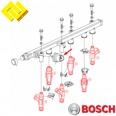 BOSCH 0261230326 Fuel Pressure Sensor (CNG) ,PARTSBOS