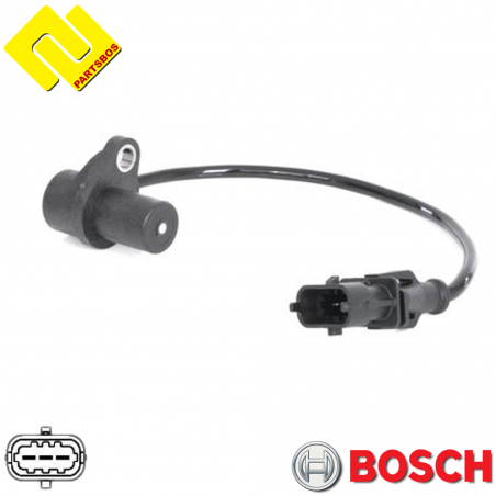 BOSCH 0281002729 Crankshaft RPM Sensor 
,PARTSBOS