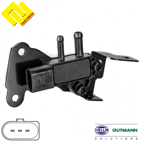 HELLA 6PP009409-331 Exhaust Pressure Sensor 
,PARTSBOS