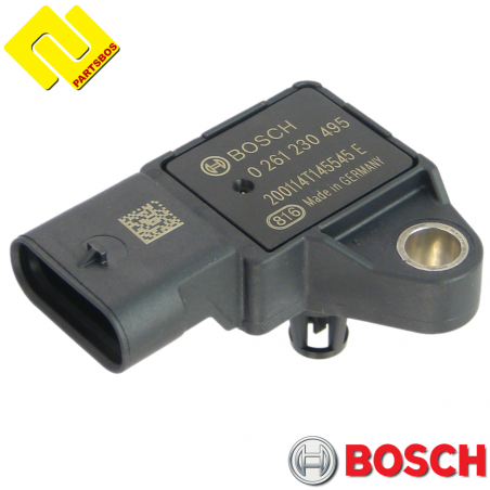 BOSCH 0261230495 Intake Manifold Pressure Sensor MAP
 PARTSBOS