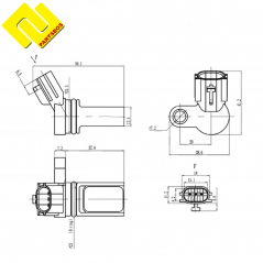 DELPHI SS10818 Camshaft Position Sensor for INFINITI ,NISSAN ,RENAULT ,-PARTSBOS-