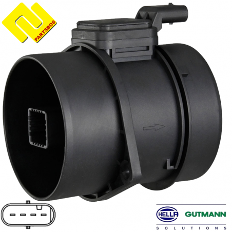 HELLA 8ET358095-311 Air Mass Sensor for CHRYSLER ,DODGE ,JEEP ,MERCEDES-BENZ ,
-PARTSBOS-