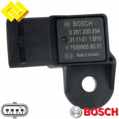 BOSCH 0261230254 Intake Manifold Pressure Sensor MAP for BMW ,CITROËN ,MINI ,PEUGEOT ,-partsbos.shop-
