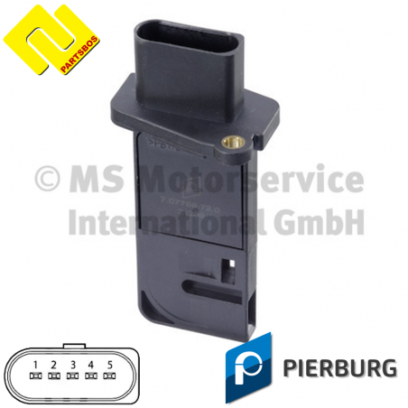 PIERBURG 7.07759.72.0 Mass Air Flow Sensor for AUDI ,SEAT ,SKODA ,VW ,-PARTSBOS-