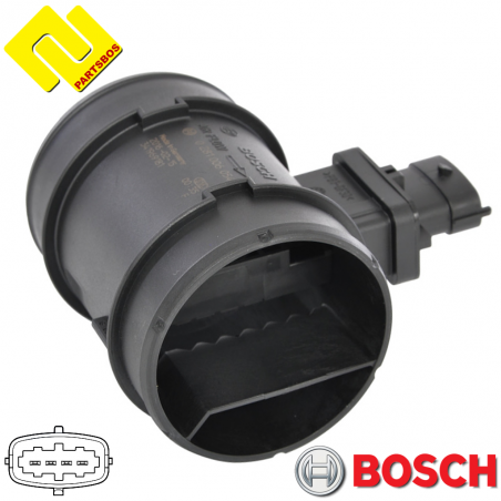 BOSCH 0281006054 Air mass sensor.
for ALFA ROMEO ,FIAT ,LANCIA ,SUZUKI ,-PARTSBOS-