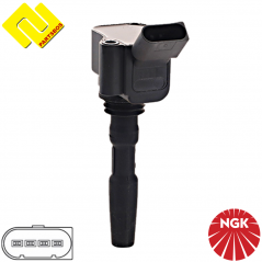 NGK 48408 Ignition Coil 
U5153 ,04E905110P ,for AUDI ,BENTLEY ,CUPRA ,LAMBORGHINI ,SEAT ,SKODA ,VW ,-PARTSBOS-