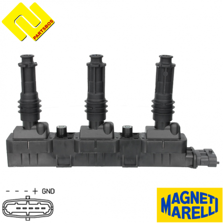 MAGNETI MARELLI 060717081012 Ignition Coil for OPEL ,VAUXHALL .-PARTSBOS-