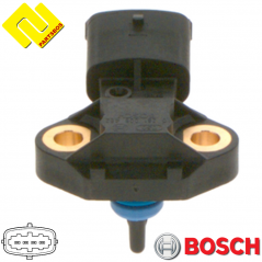 BOSCH 0281006462 Intake Manifold Pressure Sensor MAP for CASE IH ,FIAT ,IVECO ,NEW HOLLAND ,-PARTSBOS- BOSCH 0281006462 Intake Manifold Pressure Sensor MAP for CASE IH ,FIAT ,IVECO ,NEW HOLLAND ,-PARTSBOS-