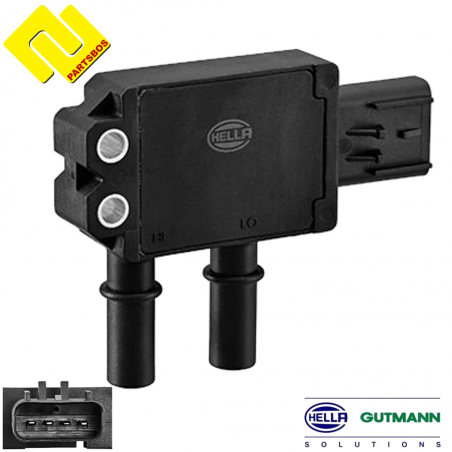 HELLA 6PP009409-641 Exhaust Pressure Sensor 
for CUMMINS ,DAF ,TATA  ,-PARTSBOS-