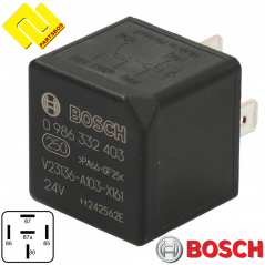 BOSCH 0986332403 ,0332209204 (MR204) Universal Relay 24v ,20 A ,With suppression diode .PARTSBOS