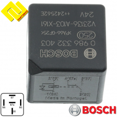 BOSCH 0986332403 ,0332209204 (MR204) Universal Relay 24v ,20 A ,With suppression diode .-PARTSBOS-