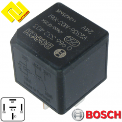 BOSCH 0986332403 ,0332209204 (MR204) Universal Relay 24v ,20 A ,With suppression diode .PARTSBOS
