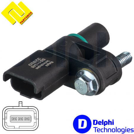 DELPHI SS11348 Camshaft Position Sensor for CITROEN ,DS ,OPEL PEUGEOT ,VAUXHALL ,
-PARTSBOS-