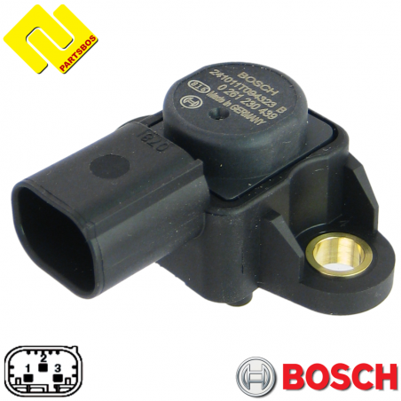 BOSCH 0261230439 ,0261230195 ,0261230196 ,0261230153 ,
Intake Manifold Pressure Sensor MAP ,
for MB ,
partsbos.shop