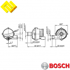 BOSCH 0392023004 Additional Electric Coolant Pump for MERCEDES-BENZ ,STEYR ,VALMET ,VW ,
0392023025 ,0392023037 ,-PARTSBOS-