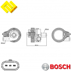 BOSCH 0392023456 Additional Electric Coolant Pump 0392023454 ,for AUDI ,MAN ,SEAT ,SKODA ,VW ,
-PARTSBOS-