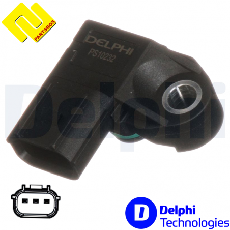 DELPHI PS10232-12B 1Intake Manifold Pressure Sensor MAP for ACURA ,HONDA ,
-PARTSBOS-