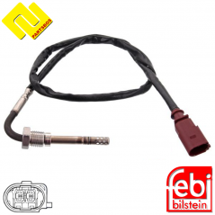 FEBI 100807 Exhaust Temperature Sensor ,EGTS  03L906088FF ,03L906088HG , for VW Transporter T5 ,T6 ,-PARTSBOS-