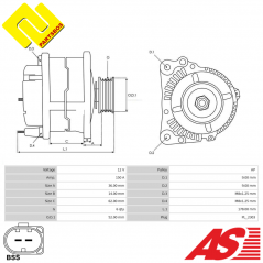 ASPL A0703S Alternator 12v/150A
for PORSCHE
-PARTSBOS- ASPL A0703S Alternator 12v/150A
for PORSCHE
-PARTSBOS-