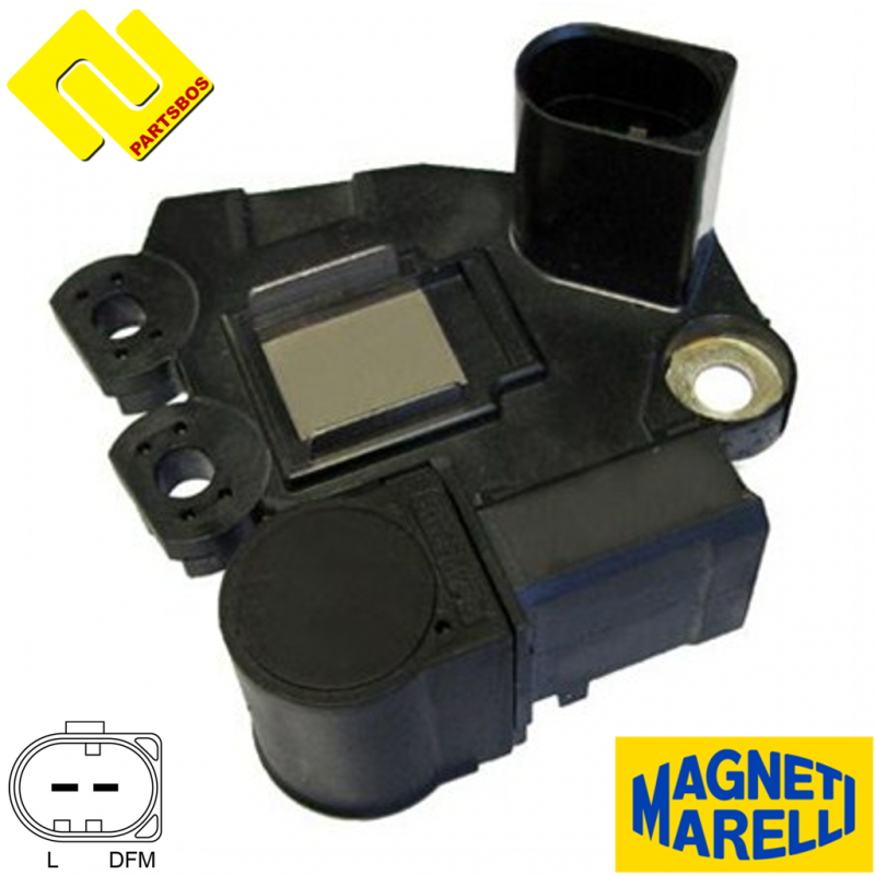 MAGNETI MARELLI 940016098000 Alternator Voltage Regulator for AUDI ,BMW ,CITROËN ,FIAT ,SEAT ,SKODA ,VW ,-PARTSBOS-