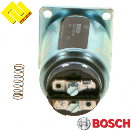 BOSCH 0330004004 Fuel Shutdown Shutoff Solenoid Valve for CASE IH ,DEUTZ ,IVECO ,MAN ,RENAULT ,VOLVO ,
-PARTSBOS-