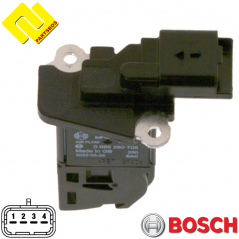 BOSCH 0986280706 Air Mass Sensor for Citroen ,Opel ,Peugeot ,Toyota ,Vauxhall ,
-PARTSBOS-
