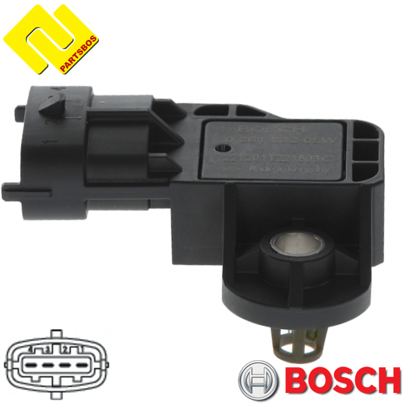 BOSCH 026123205W Intake Manifold Pressure Sensor MAP
for FERRARI ,
-PARTSBOS- BOSCH 026123205W Intake Manifold Pressure Sensor MAP
for FERRARI ,
-PARTSBOS-