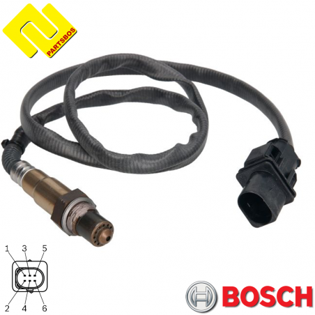 BOSCH 0258017025 Oxygen-Lambda Sensor 0281004107 , for MAN ,NEOPLAN ,TEMSA , -PARTSBOS-