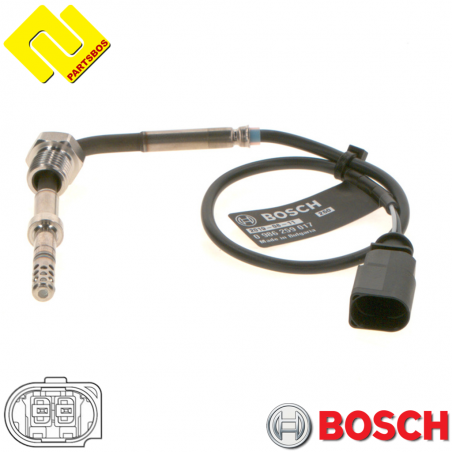 BOSCH 0986259017 Exhaust Gas Temperature Sensor for AUDI ,VW ,(EGTS) ,-PARTSBOS-