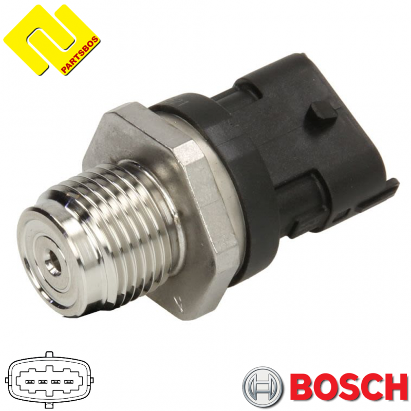 BOSCH 0281002982 ,0281008590 Fuel Pressure Sensor 
for FIAT ,GM ,IVECO ,OPEL ,
-PARTSBOS-