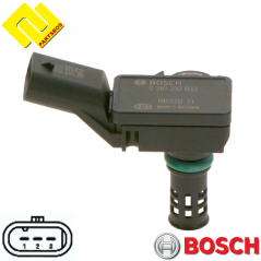 BOSCH 0261232032 Intake Manifold Pressure Sensor 0261232033 MAP for AUDI ,BENTLEY ,PORSCHE ,VW ,
-PARTSBOS- BOSCH 0261232032 Intake Manifold Pressure Sensor 0261232033 MAP for AUDI ,BENTLEY ,PORSCHE ,VW ,
-PARTSBOS-
