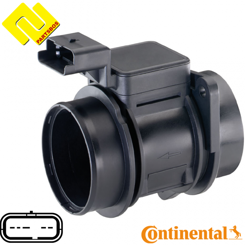 CONTINENTAL-VDO 5WK9631Z  Air Mass Sensor 
for CITROEN ,FORD ,PEUGEOT ,
-PARTSBOS-
