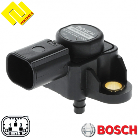 BOSCH 026123200D Intake Manifold Pressure Sensor MAP 026123200C ,
for MERCEDES-BENZ ,INFINITI ,JEEP ,MWM ,
-PARTSBOS-