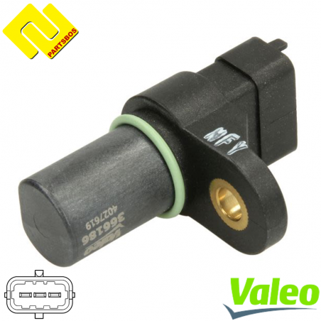 VALEO 366186 Camshaft Position Sensor 
39350-4A000 ,
for Hyundai ,Kia ,Galloper ,
-PARTSBOS-
