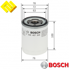 BOSCH F026407245 Engine Oil Filter 
P7245 ,2007929 ,GK2Q6714AA ,
for FORD ,
-PARTSBOS-