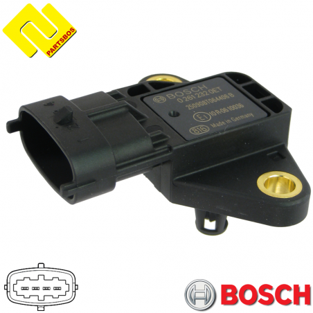 BOSCH 02612320ET Intake Manifold Pressure Sensor MAP 0281006212 ,
for MAN ,
-PARTSBOS-
