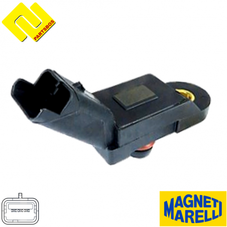 MAGNETI MARELLI 215810011000 Intake Manifold Pressure Sensor MAP
for CITROEN ,FIAT ,LANCIA ,PEUGEOT ,RENAULT ,
-PARTSBOS-