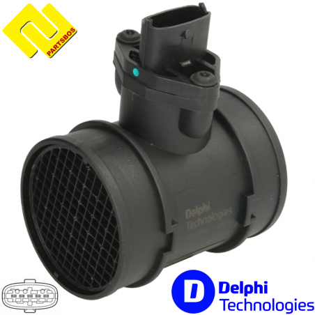 DELPHI AF10710-12B1 Air Mass Sensor 
for CHRYSLER VOYAGER IV 2.5D/2.8D ,
-PARTSBOS-