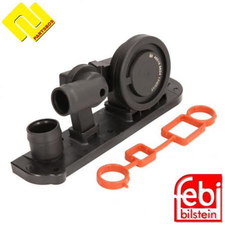 FEBI 46604 Engine Breather with gasket 
for AUDI ,SEAT ,SKODA ,VW ,
-PARTSBOS-