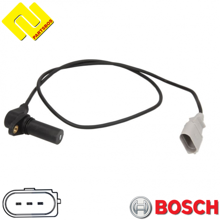 BOSCH 0986280491 Crankshaft RPM Sensor 
for AUDI ,SKODA ,VW ,
-PARTSBOS-