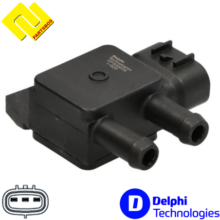 DELPHI DPS00028-12B1 Exhaust Pressure Sensor 
for FIAT ,GENESIS ,HYUNDAI ,KIA ,MITSUBISHI ,
-PARTSBOS-
