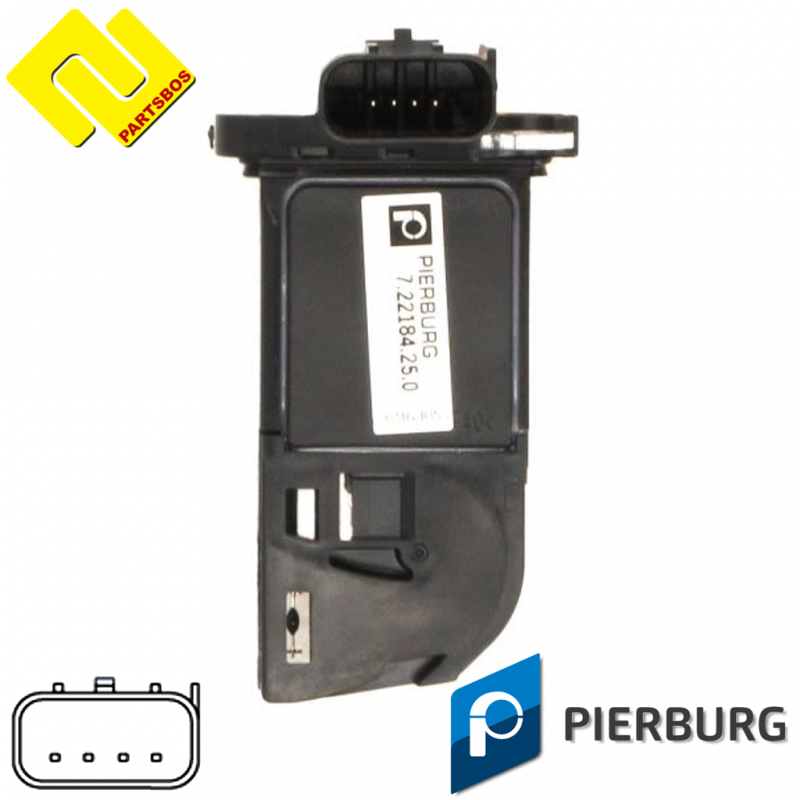PIERBURG 7.22184.25.0 Air Mass Sensor 
for FORD ,JAGUAR ,LAND ROVER ,VOLVO ,
-PARTSBOS-