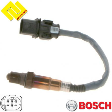 BOSCH 0258017038 Oxygen-Lambda Sensor 
for BMW ,STEYR ,
-PARTSBOS-