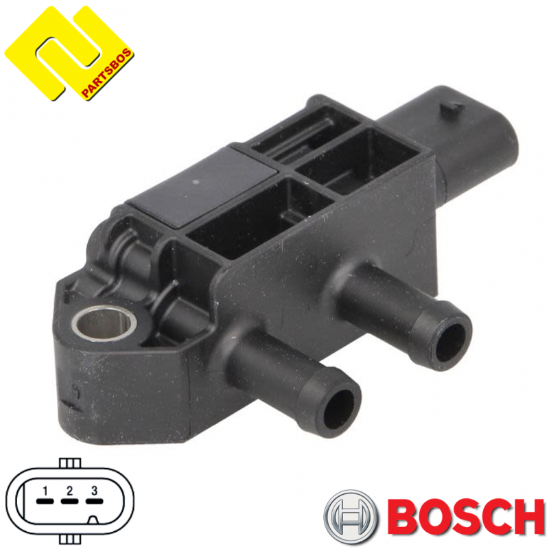 BOSCH 0986280725 Exhaust Pressure Sensor 
for AUDI ,BENTLEY ,CUPRA ,MAN ,PORSCHE ,SEAT ,SKODA ,VW ,
-PARTSBOS-