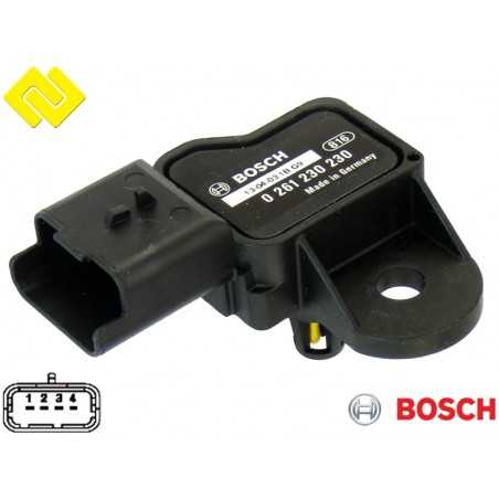 BOSCH 0261230230 Intake Manifold Pressure Sensor MAP - PARTSBOS