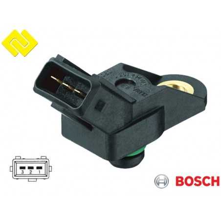 BOSCH 0261230012 Intake Manifold Pressure Sensor MAP for ALFA ROMEO ,CITROEN ,FIAT ,LANCIA ,PEUGEOT ,RENAULT ,
-PARTSBOS-