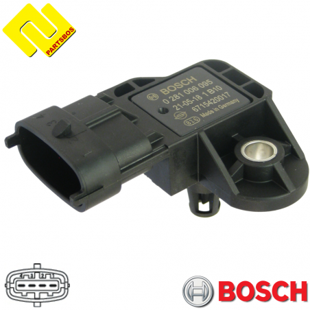 BOSCH 0281006095 Intake Manifold Pressure Sensor MAP
 PARTSBOS