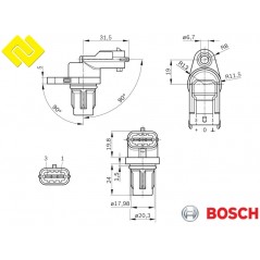 BOSCH 0232103046 ,0281002667 ,Camshaft Position Sensor , https://partsbos.shop/