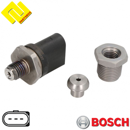 Fuel Injection Pressure Sensor 
BOSCH F00R004269 (replaces 0281002498 ) ,PARTSBOS